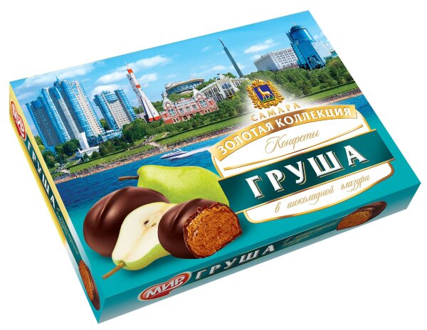 №2 КФ МИР Груша в шоколадной глазури 160г  в Норильске